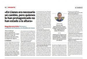 Entrevista Diego Ruiz de la Peña. El Comercio